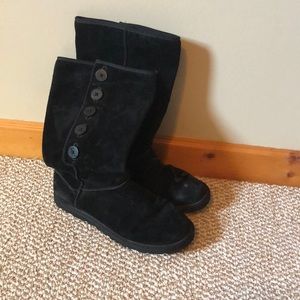 Black button up UGG boots